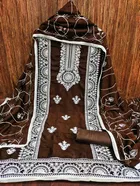 Vichitra Silk Unstitched Dress Material for Women 