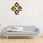 KC Arts MDF Diamond Wall Hanging Shelves 6x6 inch Pack of 4