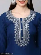 Solid A-line Kurta Set for Women 