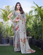 Chiffon Printed Saree for Women 