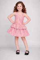 Printed Party Wear Dress for Girls 