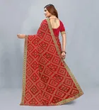 Georgette Printed Saree for Women 