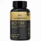 FIJ AYURVEDA Biotin Capsule for Hair Growth & Glowing Skin, Fights Nail Brittleness  