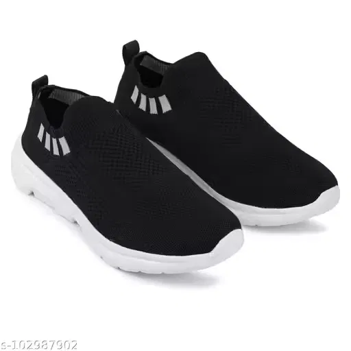 Slip-On Sports Shoes for Men ,Black (9)