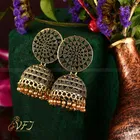 Vighnaharta Oxidised  German Princess Glittering  Bollywood Earring 