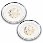 SimpleHome Steel Full Plate 12 Inch Combo Set of 2
