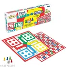 2in1 premium Ludo with Snakes & Ladders | Board Game Set for 6+ Years Kids & Adults | Indoor Ludo Board Game | Travel Strategy Game 