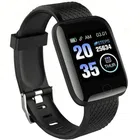 ID 116 Smart Fitness Band Watch with Heart Rate Activity Tracker (Black)