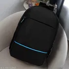 PU Backpack for Men & Women, Black
