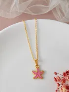 Gold Plated Chain & Pendant for Women & Girls 