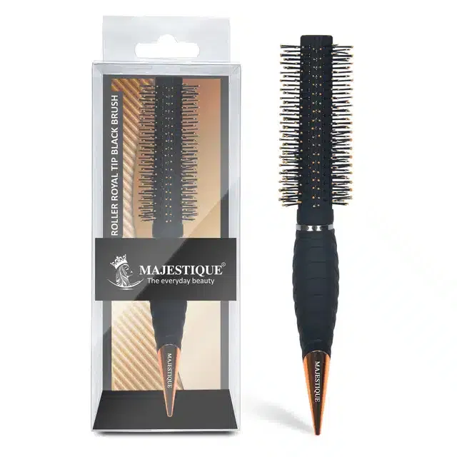 Blow Drying & Styling Round Hair Brush (Pack of 1, Black) (BB-37)