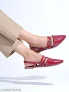 Solid Patent Leather Comfort Pointed Toe Ballerinas 