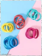 Fabric Hair Rubber Bands for Women, Pack of 72 