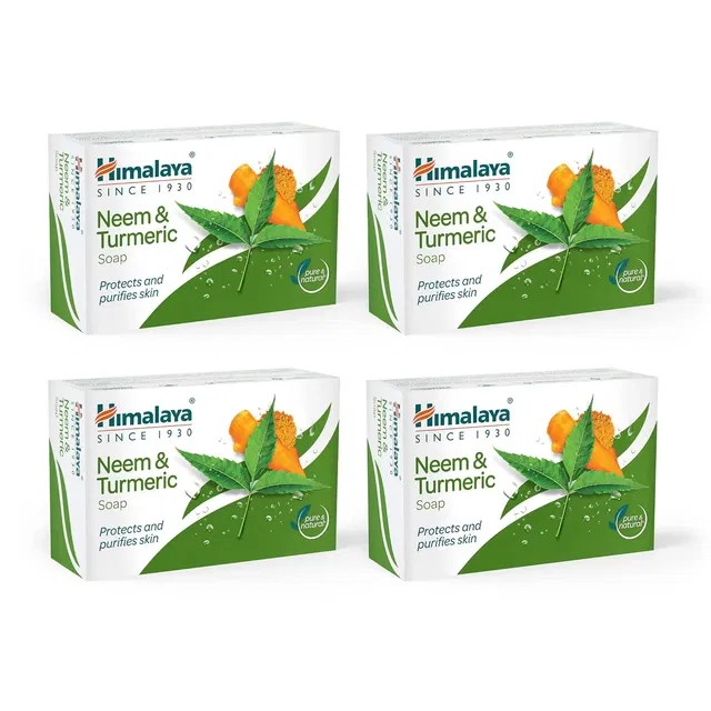 हिमालय नीम और हल्दी साबुन 4x75 g (4 का पैक)