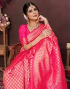 Banarasi Silk Zari Woven Saree for Women 