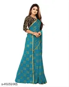 Chiffon Zari Woven Saree for Women 