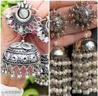 Oxidised Combo Earring Set of 2