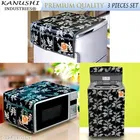 KANUSHI Industries® Fridge /Refrigerator Top Cover + 1 Pc Top Load Fully Automatic Washing Machine Cover + 1 Pc Microwave/Oven Top Cover