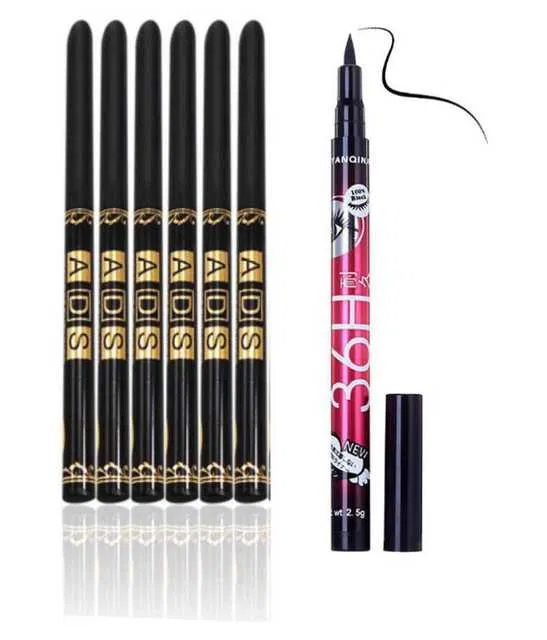 Lenon Makeup Accessory Pencil Eyeliner Pencil & 36 Hr Eyeliner (5 g) (D274)