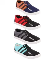 Sneakers for Men, Pack of 4, Multicolor 