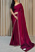 Georgette Embellished Saree for Women 