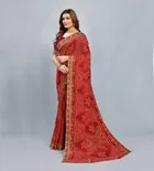 Georgette Printed Saree for Women 