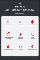 Life Like TWS With Slider Box Bluetooth Earphone In Ear Auto pairing with Power bank feature - Black