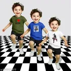 Cotton Blend Printed Clothing Set for Boys, Multicolour, Pack Of 3 