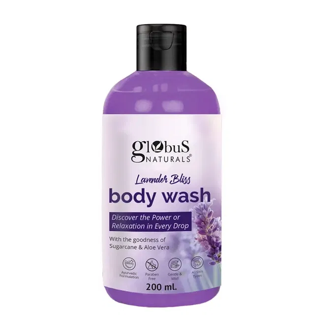 ग्लोबस नेचुरल्स लैवेंडर बॉडी वॉश 200 ml