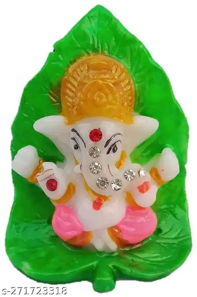God Ganeshji Car Dashboard Idol (Multicolor)