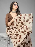 Trendy Georgette Saree with Blouse Piece For Women 