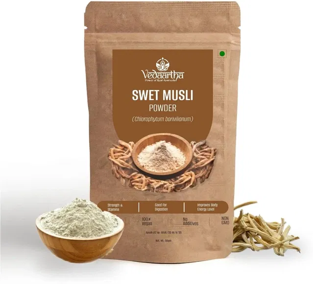 Vedaartha Swet Musli Powder, Pack of 1 (50 g)