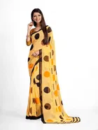 Georgette Printed Saree for Women 