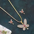 Alloy Necklace with Earrings for Women 