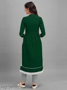 Naira Cut Rayon Embellished Kurti for Women 