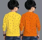 Cotton Blend Round Neck T-Shirts for Boys 