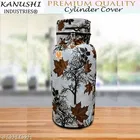 KANUSHI Industries® Washable Cotton Rose Design 1 Piece Lpg Gas Cylinder Cover 