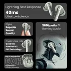 Truke BTG Ultra Earbuds, Green with 60H Battery, 360Spatial, Low Latency, 13mm Drivers