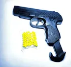 Plastic Gun Toys with 60 Pcs Bullets for Kids (Black & Yellow)
