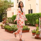 Printed Rayon Top and Bottom - Co-Ord Set for Women 