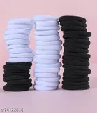 Fabric Hair Rubber Bands for Women, Pack of 30 