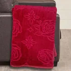 MAGICAL Silky Soft Solid Maroon Colour Double Heavy Duty Mink Blanket Pack of 1