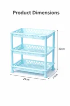 3 Layer Multipurpose Storage Rack Assorted Any 1 Colour Pink Or Blue