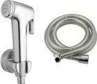 Conty Health Faucet Head with Hose Pipe & Hook (Silver, Set of 1)
