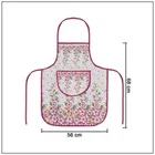 Krishna E Quilted Pink Flower Apron 68x58cms 
