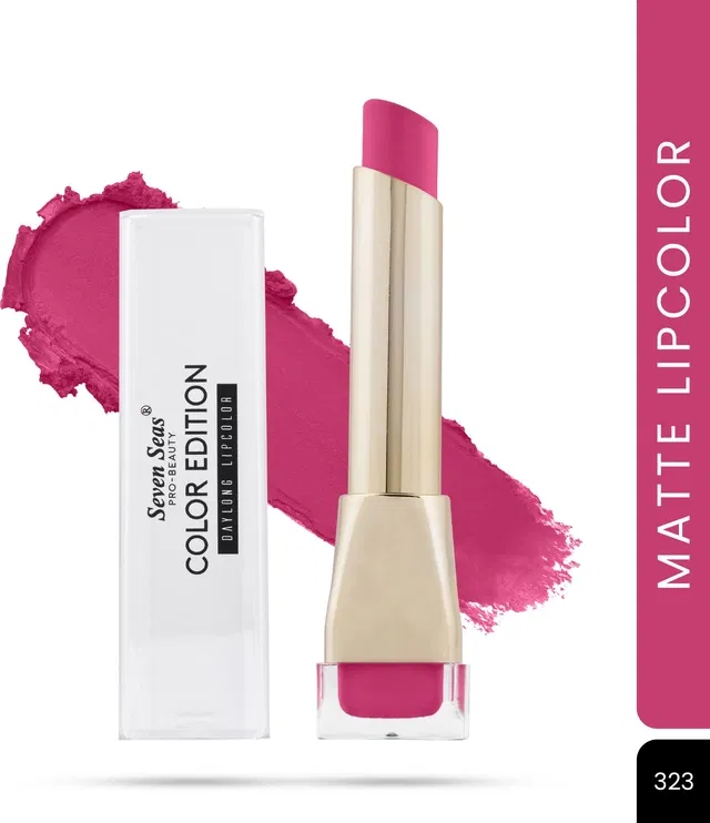 Seven Seas Lipstick for Women, Purple Shade (3.5g)