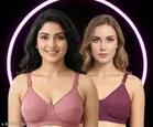 Comfort Cotton Bra for Women, Pack of 2 