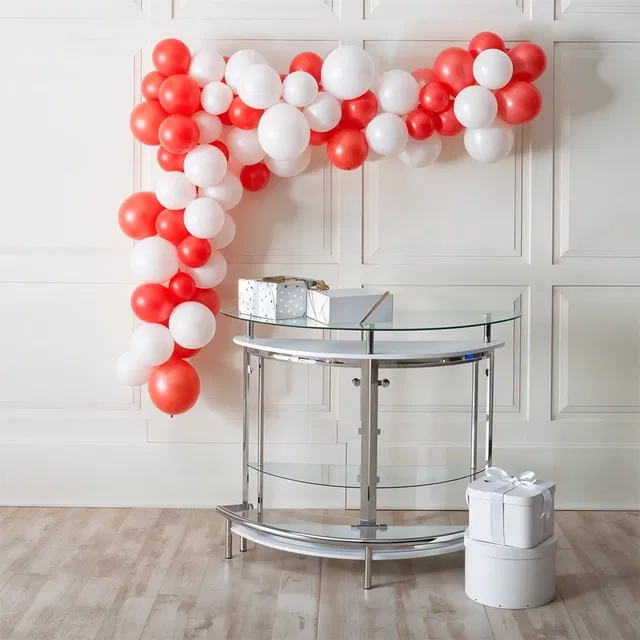 40 Pcs Mettalic Balloons with Pump (Multicolor)