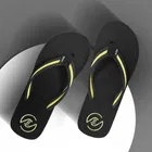 Flip-Flops for Women (Yellow & Black, 5)
