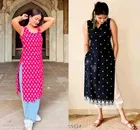 Micro Printed Cotton Kurti for Women, Pack of 2 